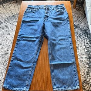 Men's Relaxed Fit Blue Jeans